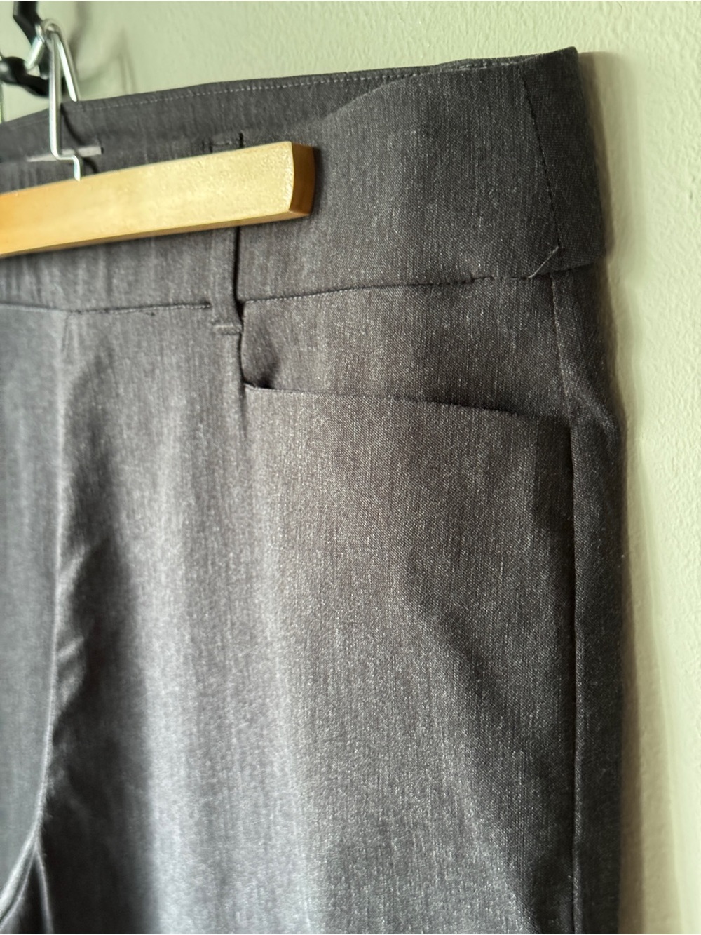 Maurices Straight-Leg Pants in Charcoal Black - Picture 2 of 3